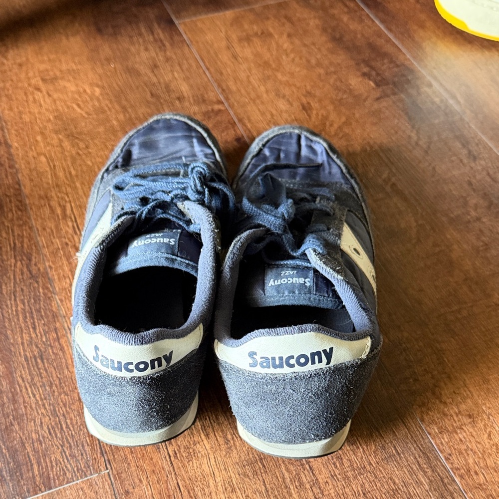 Saucony Kids Navy and White Sneaker